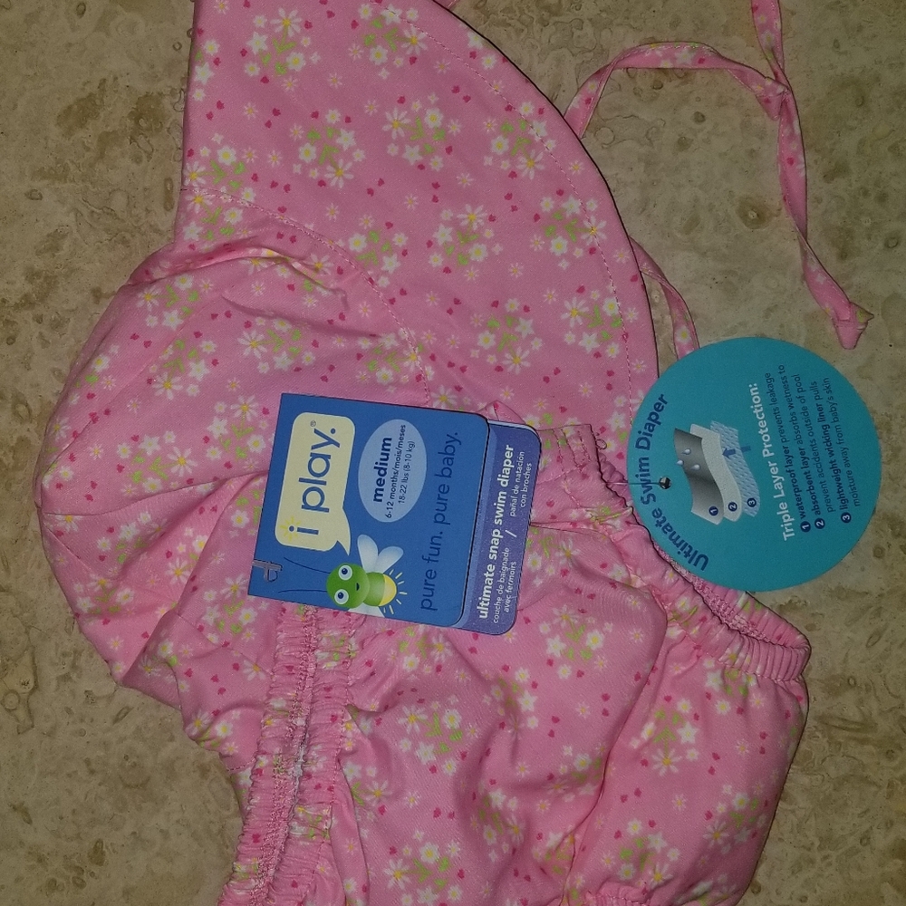 Iplay swim diaper and bucket hat
